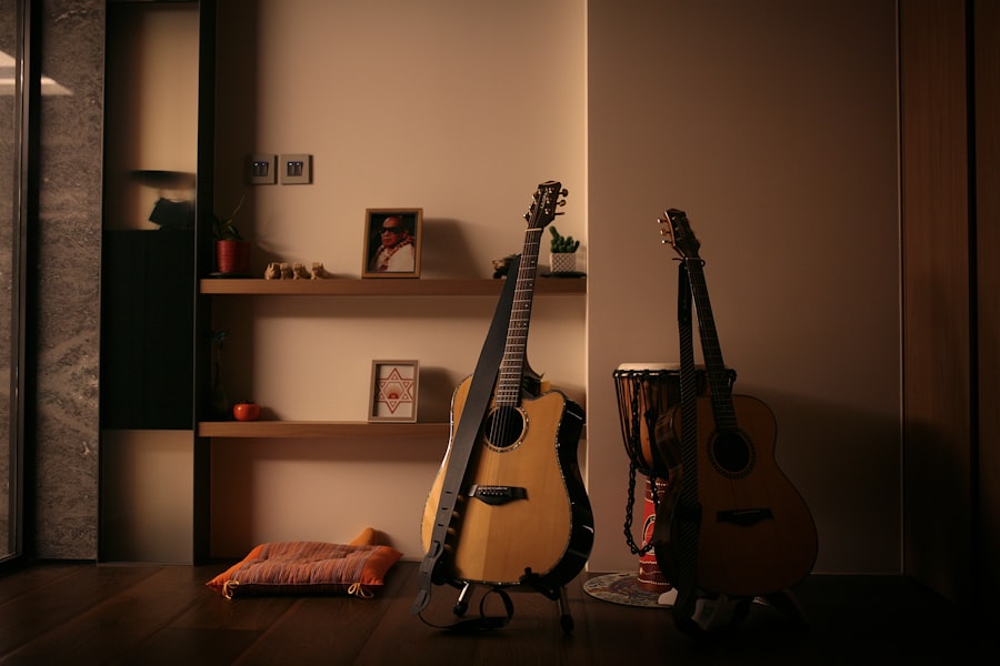 acoustic guitar smile
