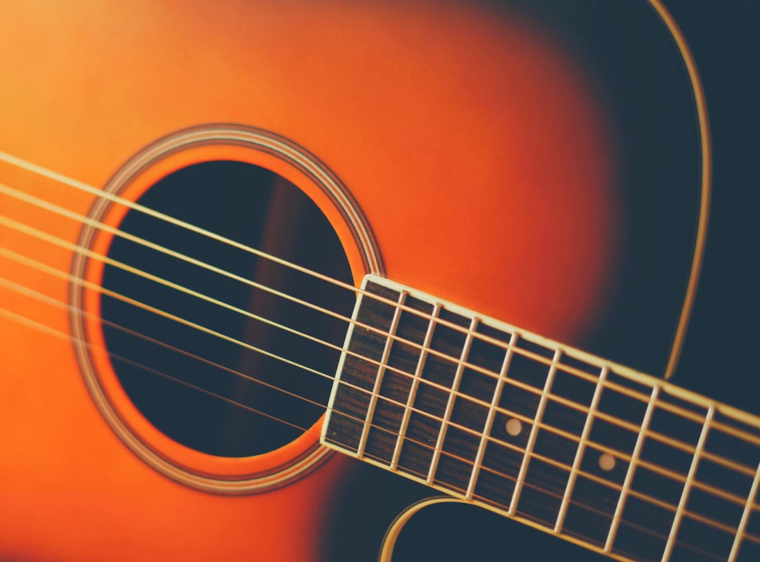 Photo acoustic guitar riffs