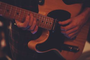 Photo acoustic-guitar rhythmic variations