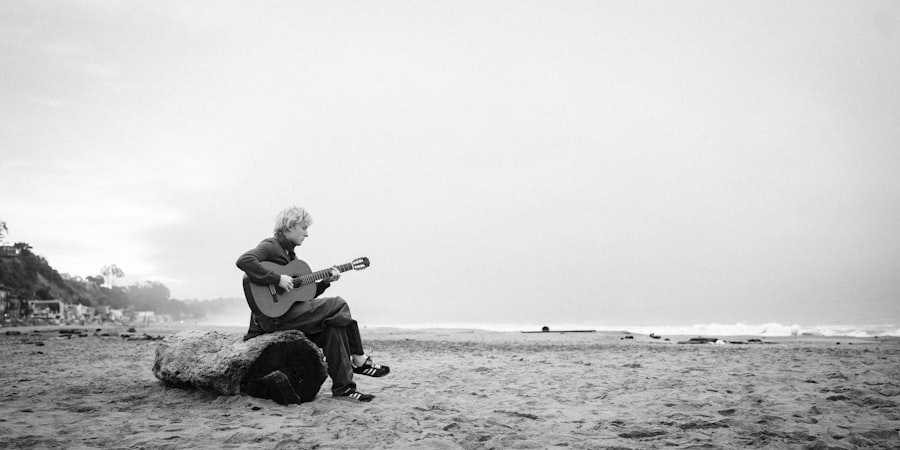 Photo Playing music acoustic-guitar